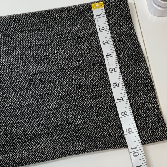 Ann Taylor LOFT Julie Trousers Tweed Black Soft White Gray SIZE 8 - Picture 9 of 11